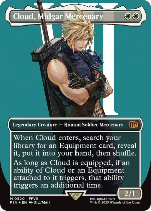 Cloud, Midgar Mercenary (Borderless) (Surge Foil) - FINAL FANTASY (FIN)