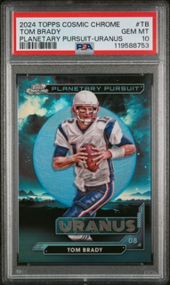 2024 Topps Cosmic Chrome Football - Tom Brady TB - Planetary Pursuit Uranus - PSA 10