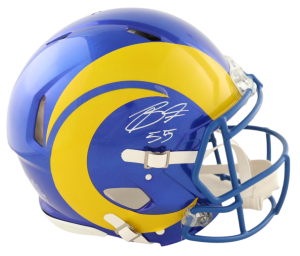 Braden Fiske Autographed Signed Full Size Authentic Riddell On Field NFL Speed Helmet (Beckett)