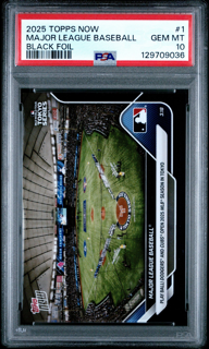 2025 Topps Now - Major League Baseball 1 Tokyo Series - Black Foil /10 - PSA 10