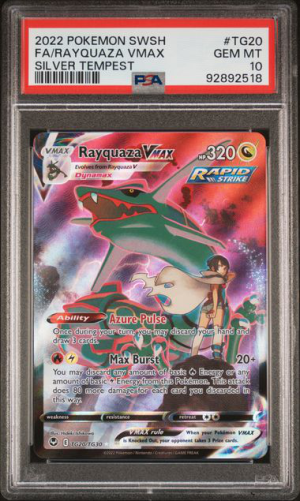 Rayquaza Vmax TG20/TG30 Silver Tempest - 2022 Pokemon - PSA 10