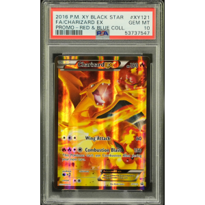 Charizard EX XY121 Promo Red Blue - 2016 Pokemon - PSA 10